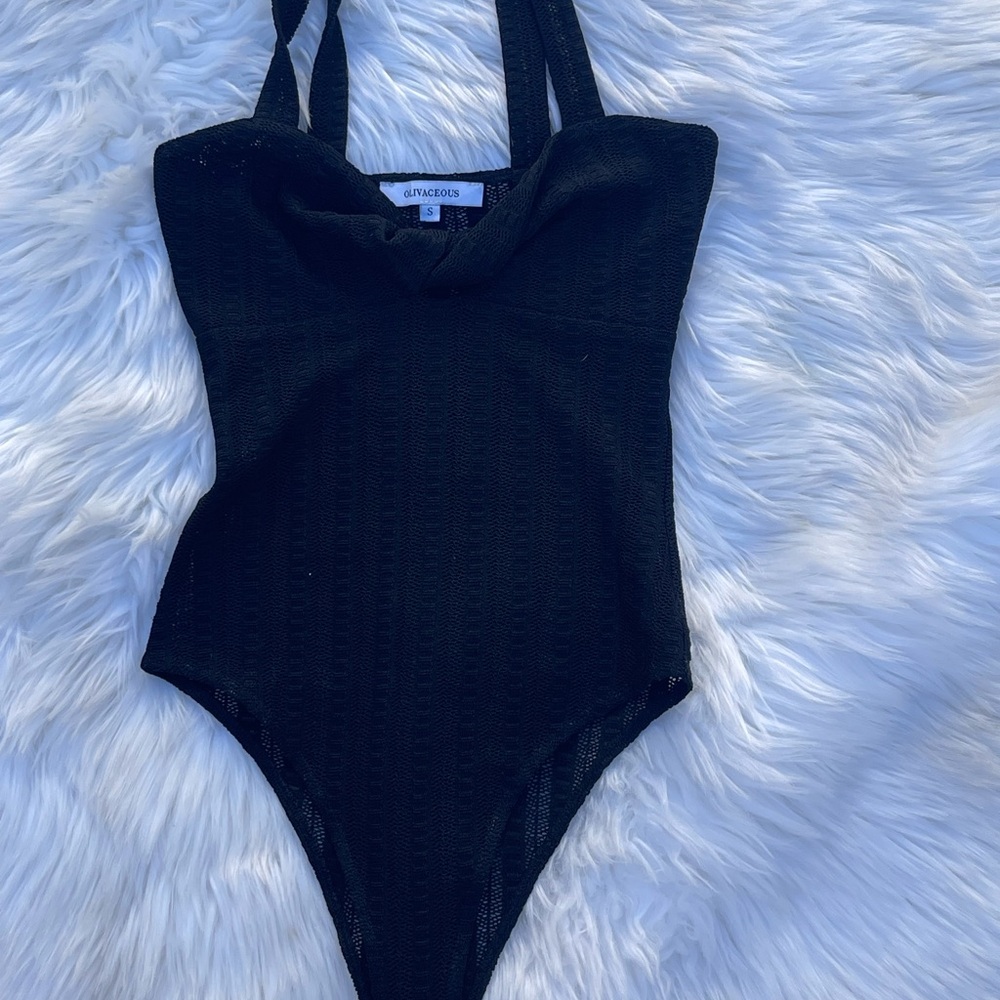 Black One-Piece Swimsuit